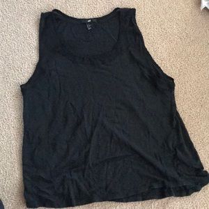 Black tank top